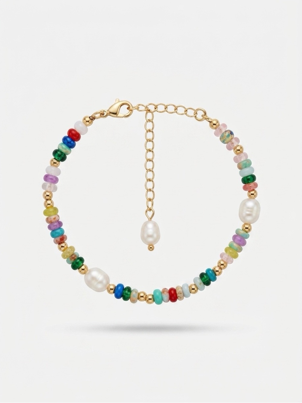 NWT | Piper K Multicolor Freshwater Pearl Beaded Bracelet